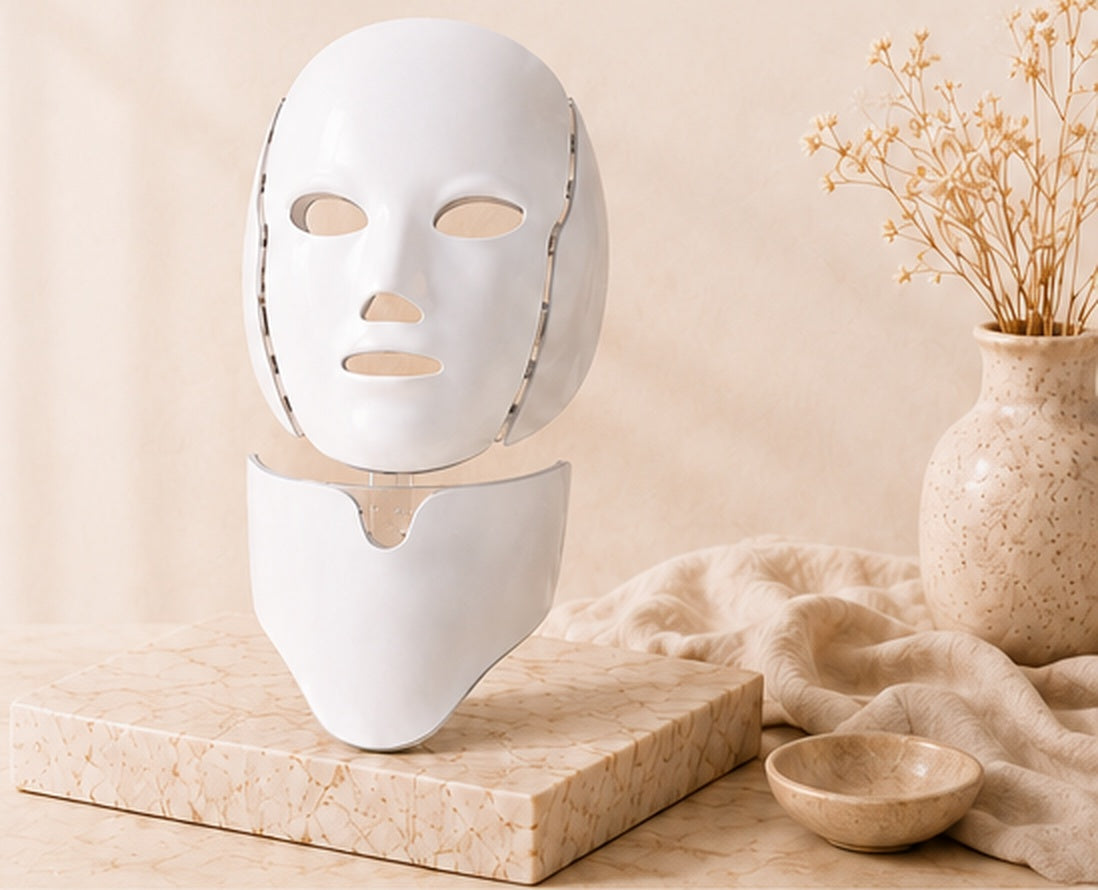 Lumora Aura displayed on a warm stone pedestal